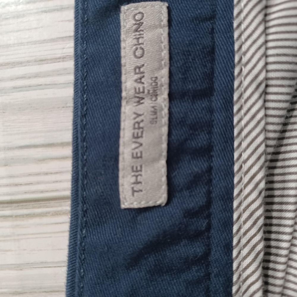 Goodfellow & Co Pants Mens 34x32 Blue The Every Wear Chino Slim Fit Casual - Picture 5 of 7